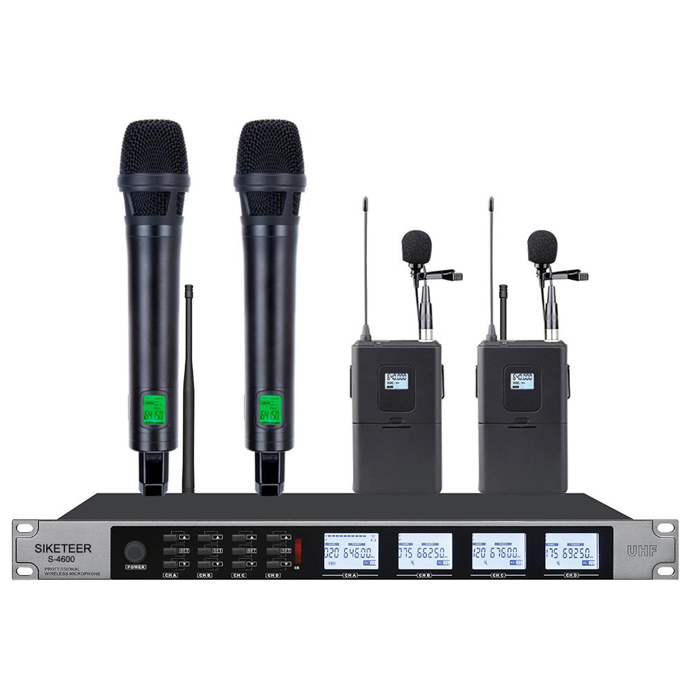 Micrô Micrô Micrô Micro không dây chuyên nghiệp UHF phù hợp cho micro giai đoạn nhà thờ