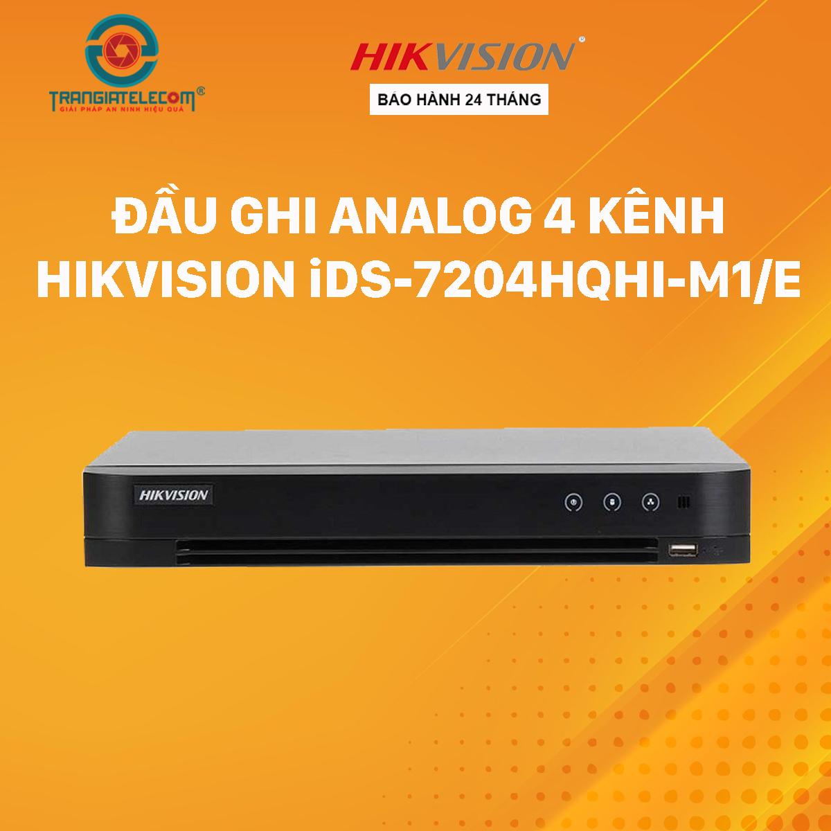 Đầu ghi hình Hikvision TURBO 4.0 3MP iDS-7204HQHI-M1/E - Hàng chính hãng