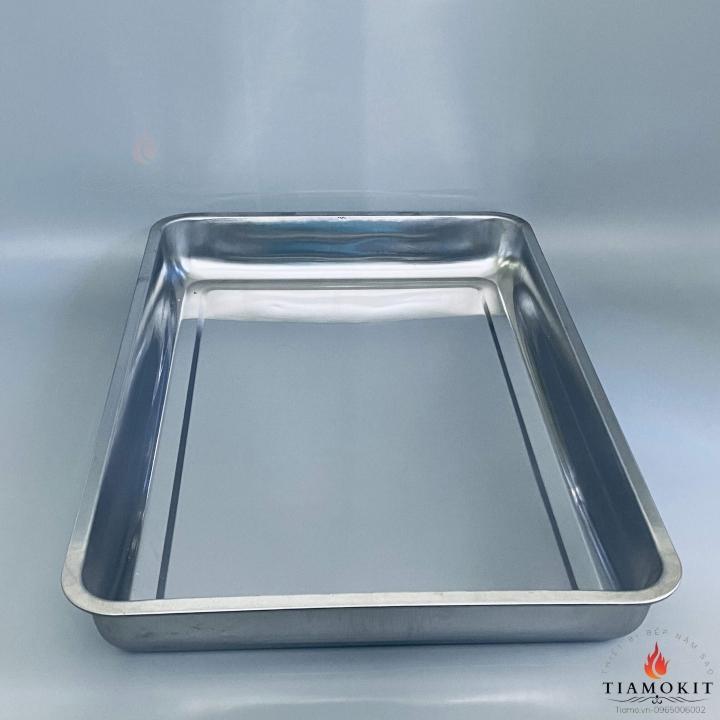 [Ảnh thật] Khay để đồ inox kích thước 40x60 sâu 7cm