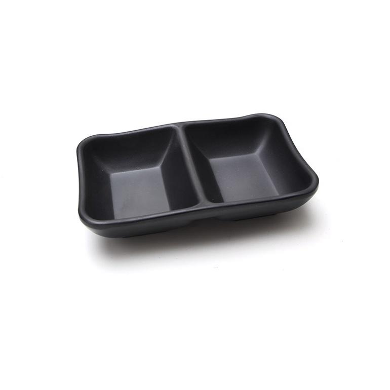 Khay chấm nhiều mẫu bằng nhựa phip cao cấp màu đen sang trọng dùng trong gia đình, nhà hàng, khách sạn