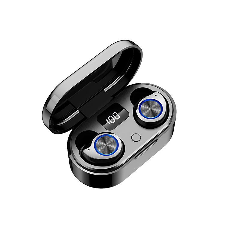 Tai Nghe Bluetooth 5.0 Cảm Ứng TOUCH TWINS Âm Thanh Vòm Stereo như nhà hát - Chống Nước IPX7 - Nghe 9h - Tích Hợp Micro - Tự Động Kết Nối - Tương Thích Cao Cho Tất Cả Điện Thoại, Ipad, Máy Tính Bảng, Laptop,