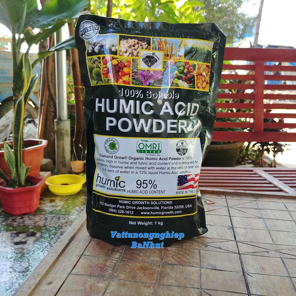 Phân Bón Kích Rễ Cây Từ Phân Hữu Cơ HUMIC ACID POWDER Kích Rễ Cải Tạo Đất (USA)