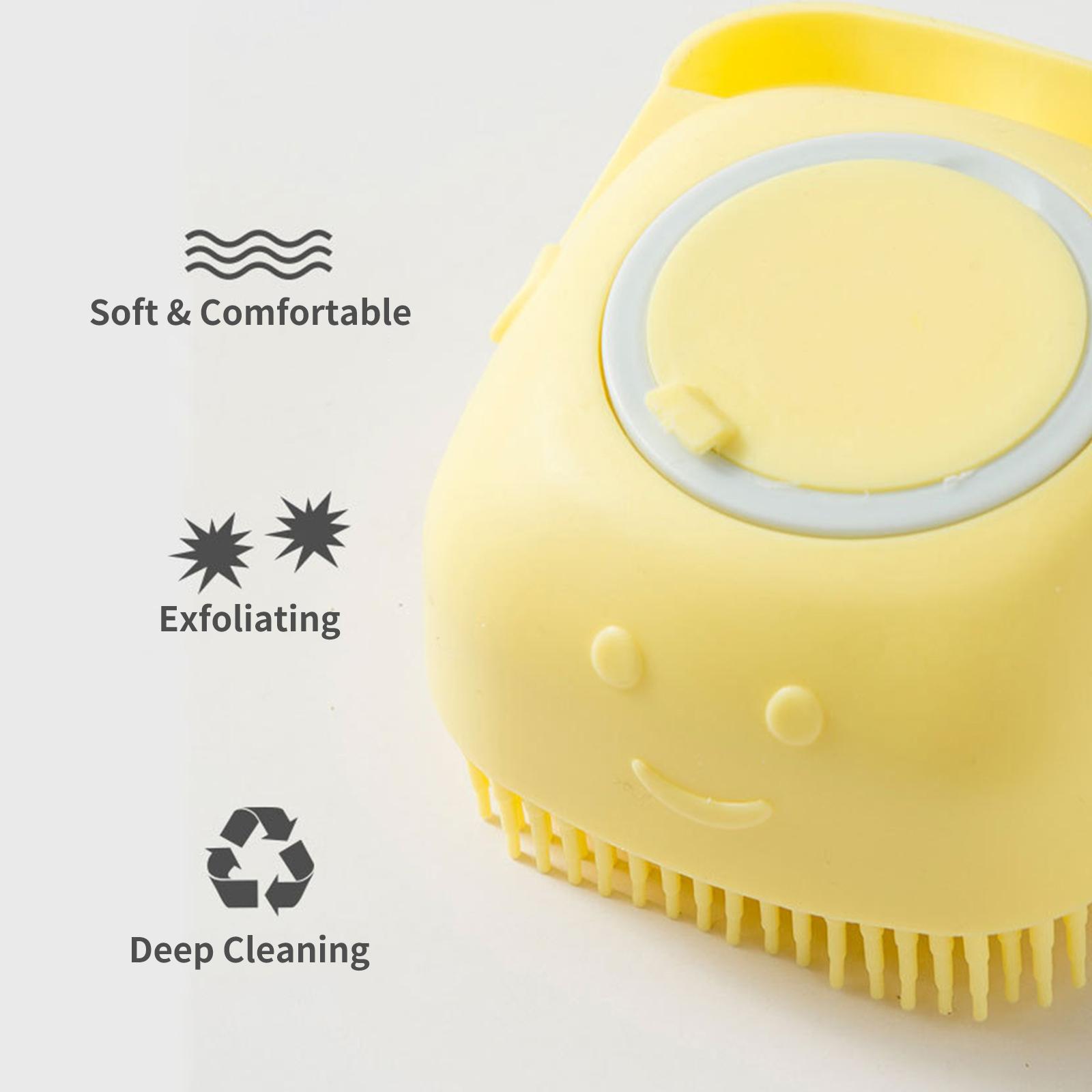 Bàn Chải Tắm Mềm Mát Xa Cho Thú Cưng