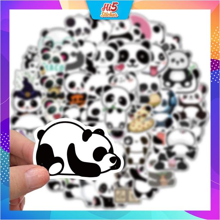 Sticker Hình Dán Trang Trí Bộ Sưu Tập Gấu Trúc ms#238