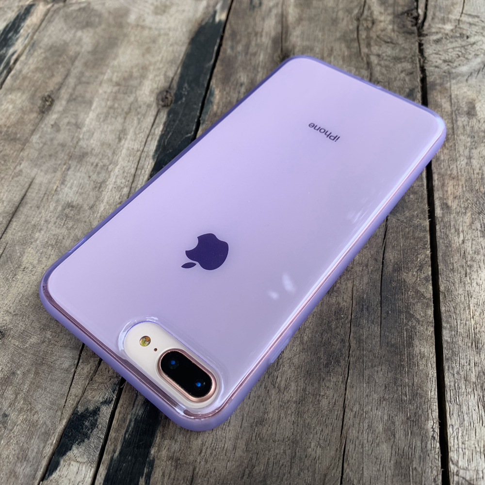 Ốp lưng dẻo cao cấp dành cho iPhone 7 Plus / iPhone 8 Plus - Màu tím mờ