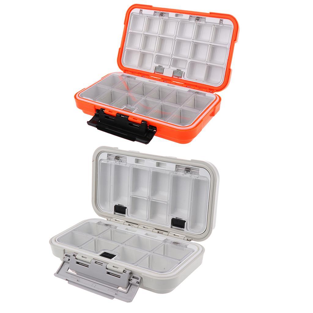 Plastic 16/30 Compartments Fishing Tackle Box Bait Case for Terminal Tackle Hooks Carp Weights Swivels
