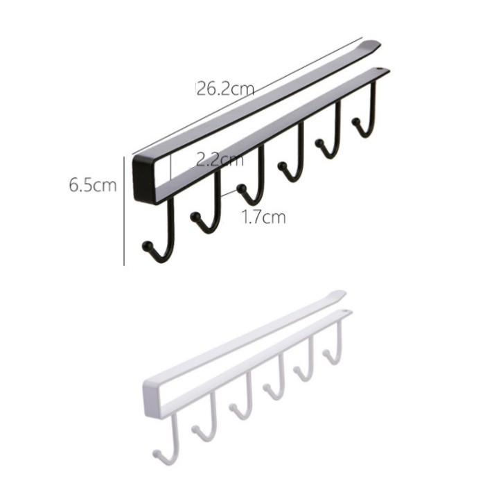 Giá treo , móc cài dưới tủ bếp , tủ quần áo tiết kiệm không gian