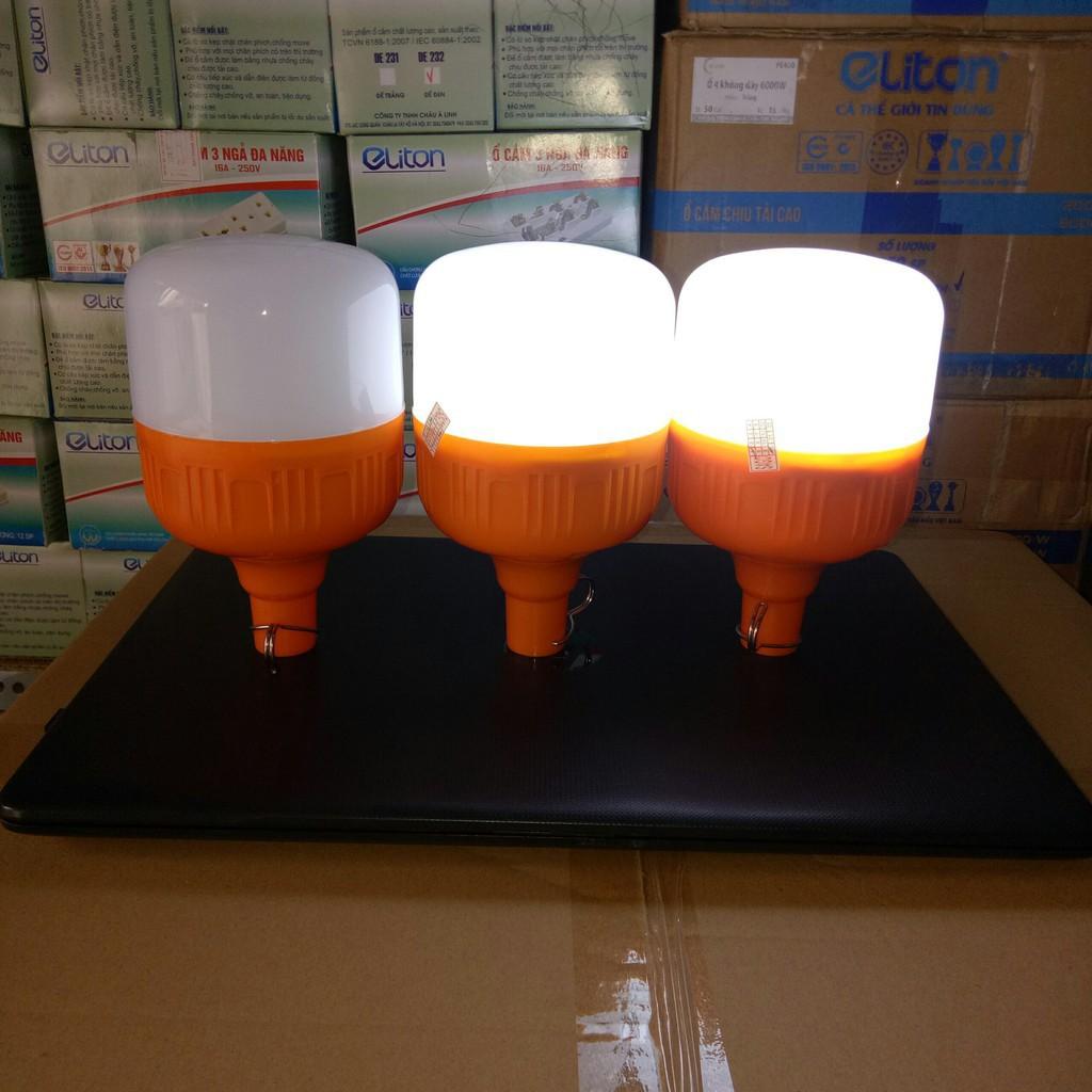 Bóng đèn Led sạc tích điện 100w có móc treo không cần dây điện - Đèn sạc không dây