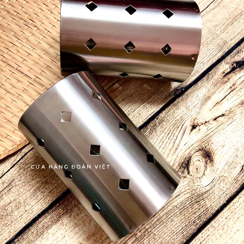 Ống Đựng Đũa Muỗng Inox - 10 *15cm. Ống đũa nhỏ gọn dùng cho bàn ăn, quán ăn, nhà hàng chuyên nghiệp
