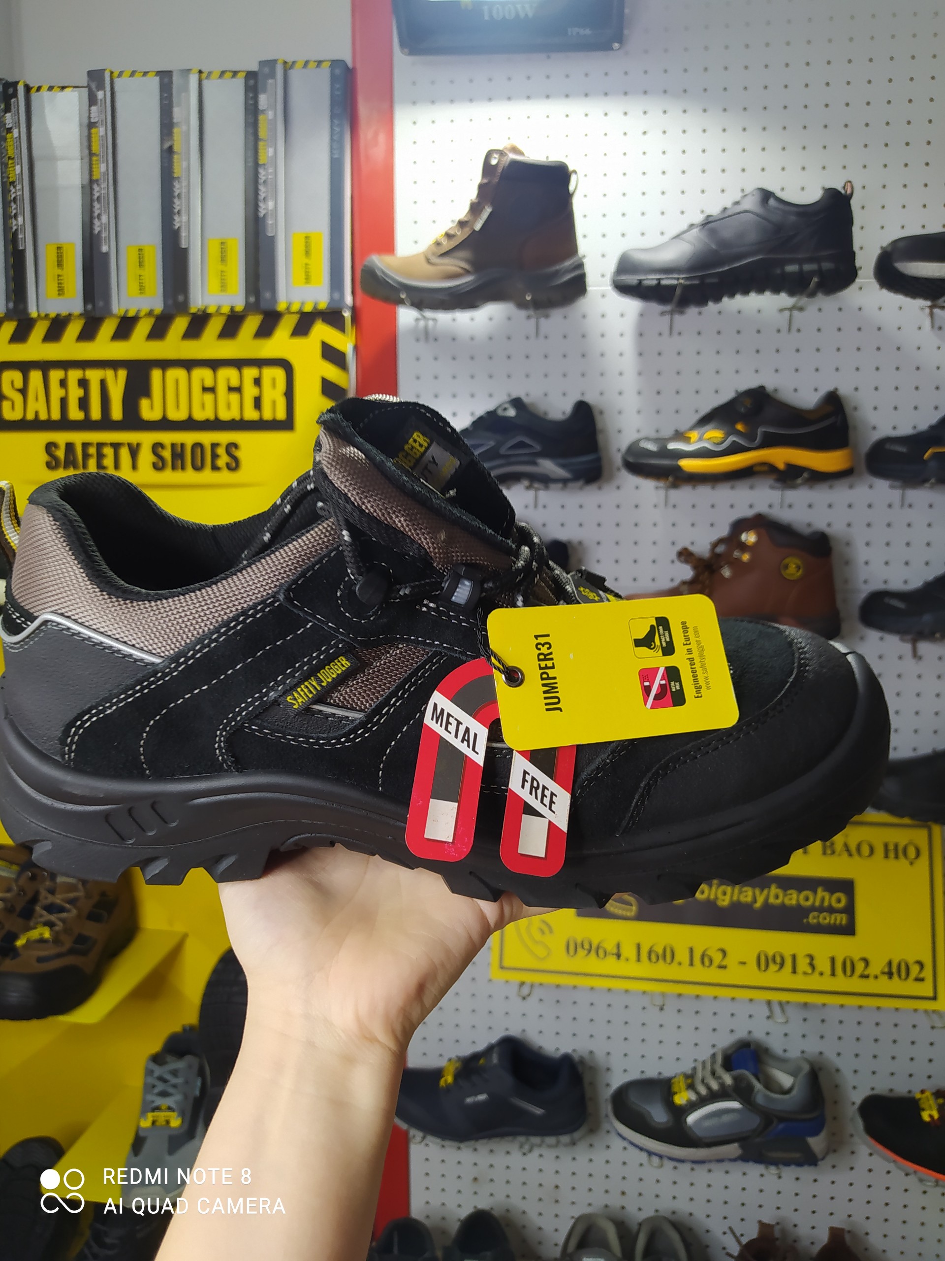 [HÀNG CHÍNH HÃNG] Giày Bảo Hộ Lao Động Safety Jogger Jumper, Da Chất Lượng Cao, Đế PU, Chống Đâm Xuyên, Va Đập Mạnh