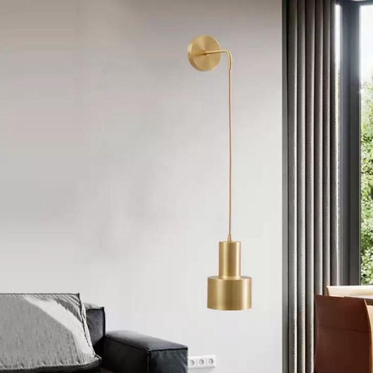 Mẫu mới nhất Đèn thả gắn tường màu đồng hiện đại, đèn tô điểm - ưu đãi bóng led DT