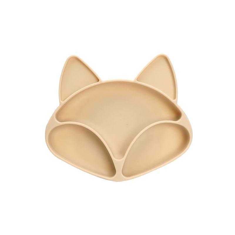 Trẻ Em Dễ Thương Silicone Cho Bé Tấm Đĩa Dùng Tiệc Bộ Hoạt Hình Fox Kids Của Bộ Đồ Ăn Cho Bé Món Ăn Trẻ Em Thứ Ăn Ser