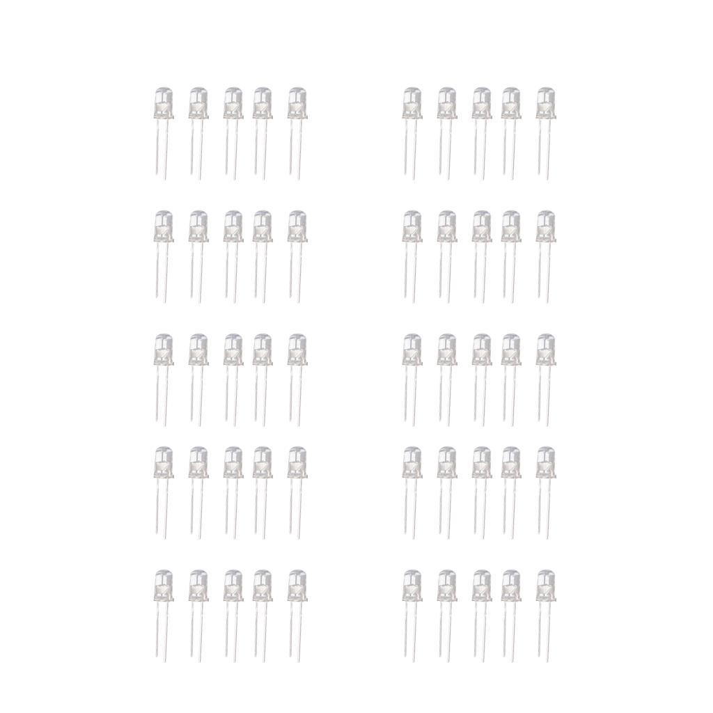 3-4pack 50pcs 5mm RGB LED Light Emitting