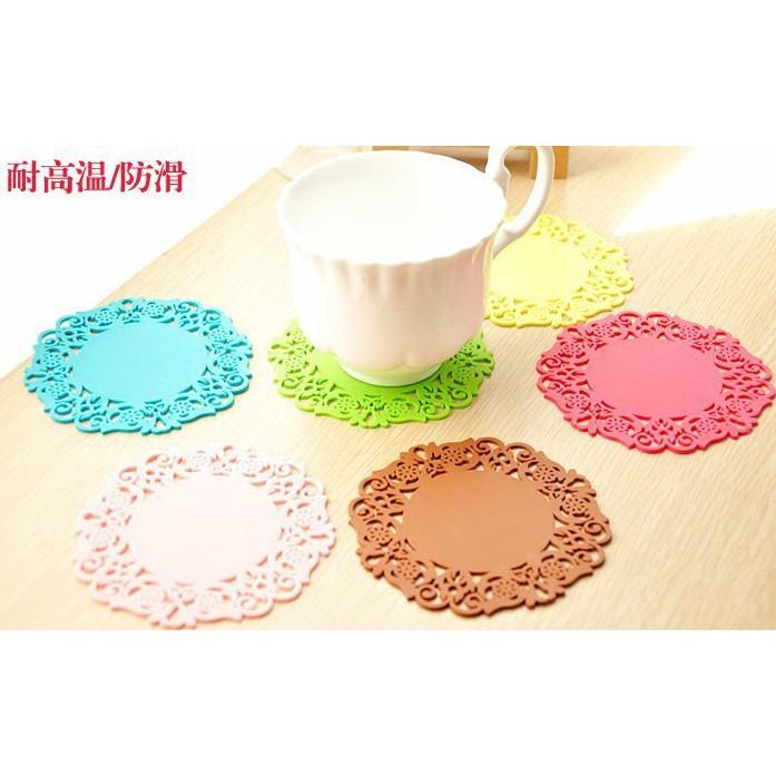 Miếng Lót Cốc Cao Su Hình Bông Hoa