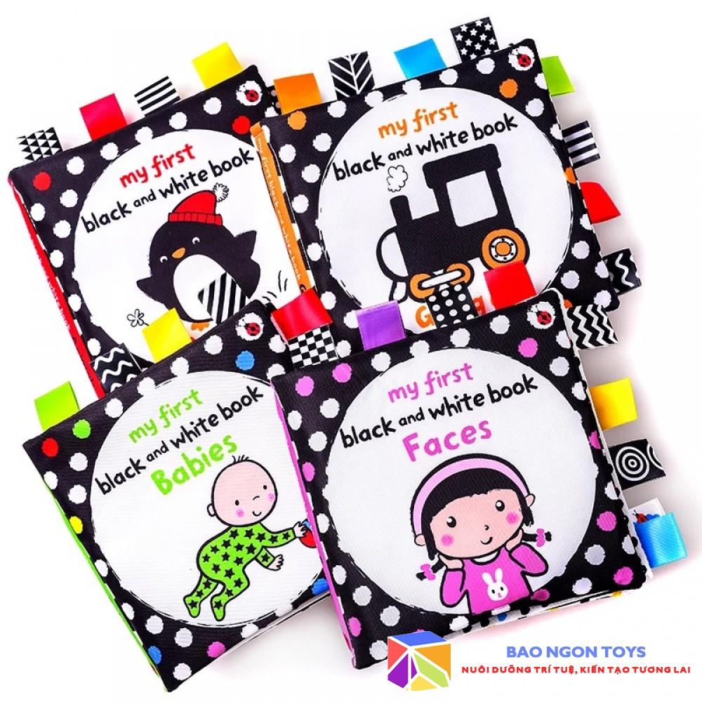 BỘ SÁCH VẢI TIẾNG ANH TUYỆT VỜI ĐẦU TIÊN CHO BÉ SƠ SINH&quot;BABY'S VERY FIRST BOOK&quot; PHÁT TRIỂN GIÁC QUAN- BAO NGON TOYS