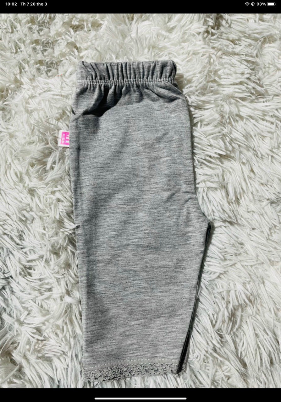 SET 2 QUẦN LEGGING LỬNG MÀU NGẪU NHIÊN LOẠI ĐẸP CHO BÉ GÁI