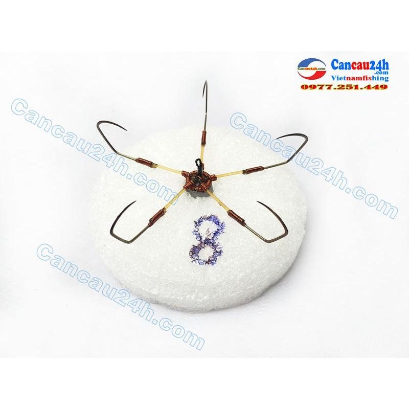 Lưỡi câu Ngũ 8 dáng Mác, lưỡi câu ngũ mác 8 giá rẻ tại Hà Nội