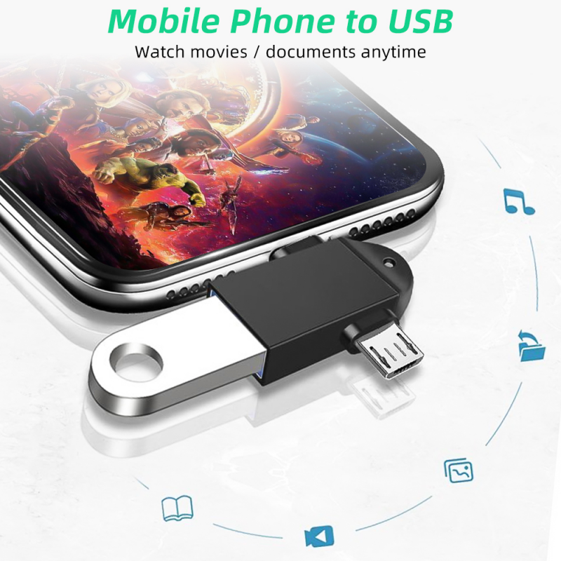 Đầu Chuyển Đổi OTG Cổng Type-C Sang USB 3.0 - Chất Liệu Vỏ Kim Loại Cáp OTG USB Type C to USB 3.0 Đầu Chuyển Đổi USB OTG Type C Tốc Độ Cao Tương Thích Với Điện Thoại Máy Tính Type C Micro Usb sang Usb 3.0 cao cấp tiện dụng Hàng Nhập Khẩu