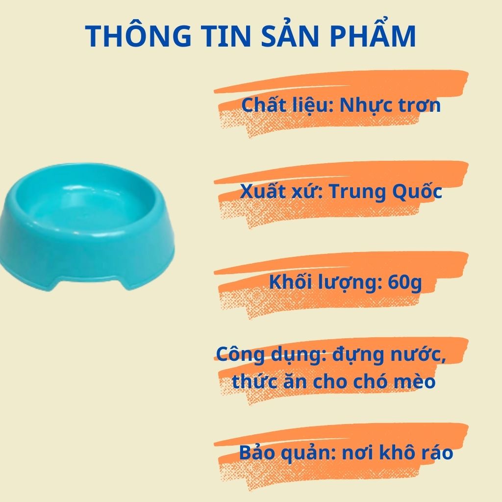 Bát đựng thức ăn, nước cho chó mèo tiện lợi