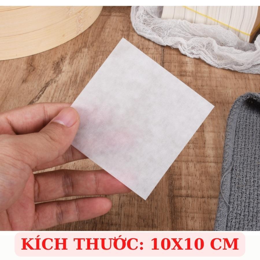 Giấy Lót Bánh Bao GIẤY NẾN Hình Vuông 10x10 Cm Set 6 Kg 21,000 Tờ Cho Tiệm Sản Xuất Kinh Doanh Bánh Bao - GIAYBBAO6KG