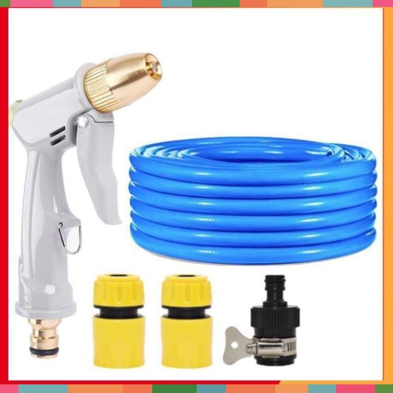 Bộ dây vòi xịt nước rửa xe, tưới cây tăng áp 3 lần, loại 20m 206846