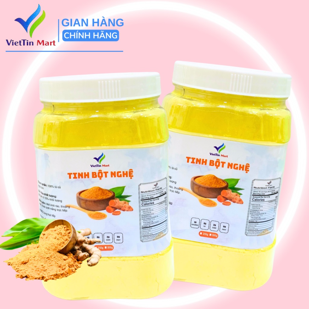 Bột nghệ nguyên chất VIETTIN MART 500g (HÀNG VIỆT NAM CHẤT LƯỢNG CAO)