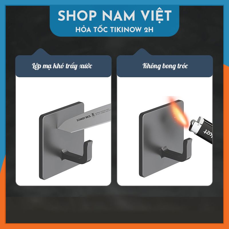 Móc Dán Inox Treo Đồ Nhà Tắm Tiện Lợi
