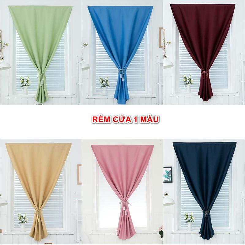 Rèm cửa dán tường 1 màu đơn giản (nhiều size)