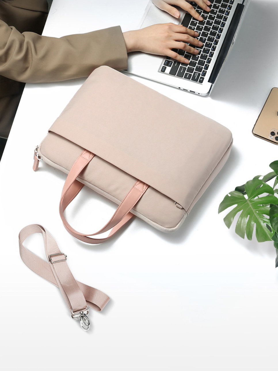 Túi xách chống sốc laptop máy tính surface, túi công sở nam nữ đeo chéo cặp đựng laptop