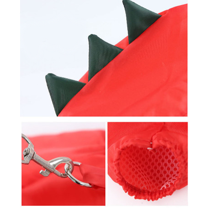 ÁO MƯA HÌNH KHỦNG LONG CHO CHÓ MÈO XUDAPET (MÀU NGẪU NHIÊN) - SP005240