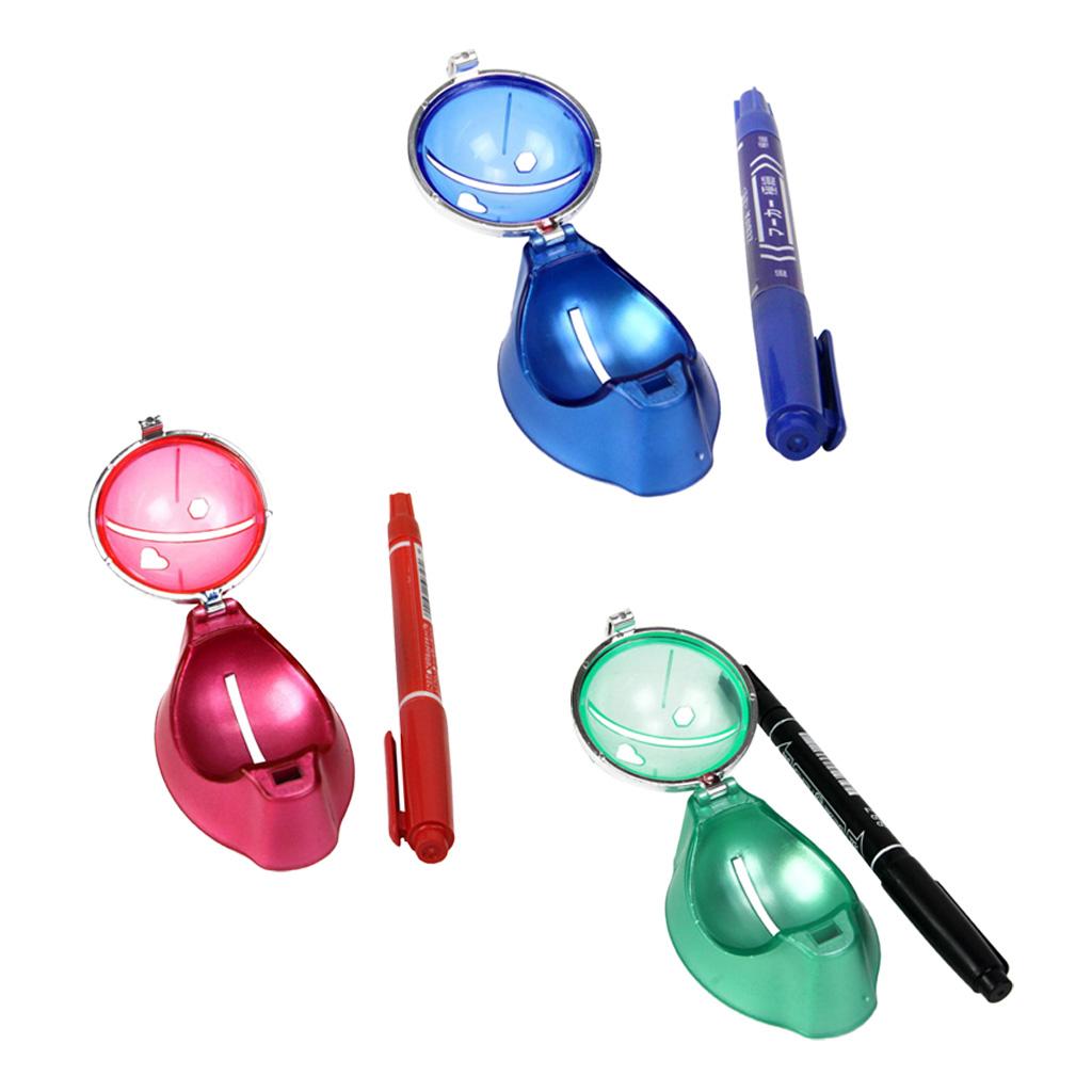 Golf Ball Liner Marking, Alignment Putting Tool Ball Marker Clip with Marker Pen Sports Training Accessories