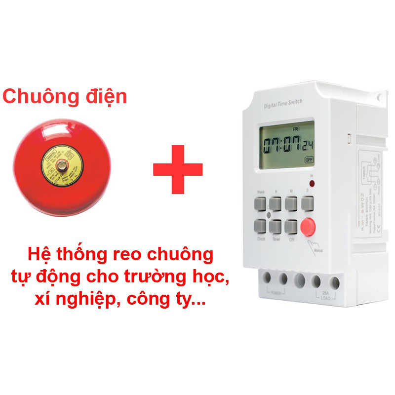 Thiết Bị Hẹn Giờ Theo Giây - Hẹn Giờ Reo Chuông báo động KM-SW02