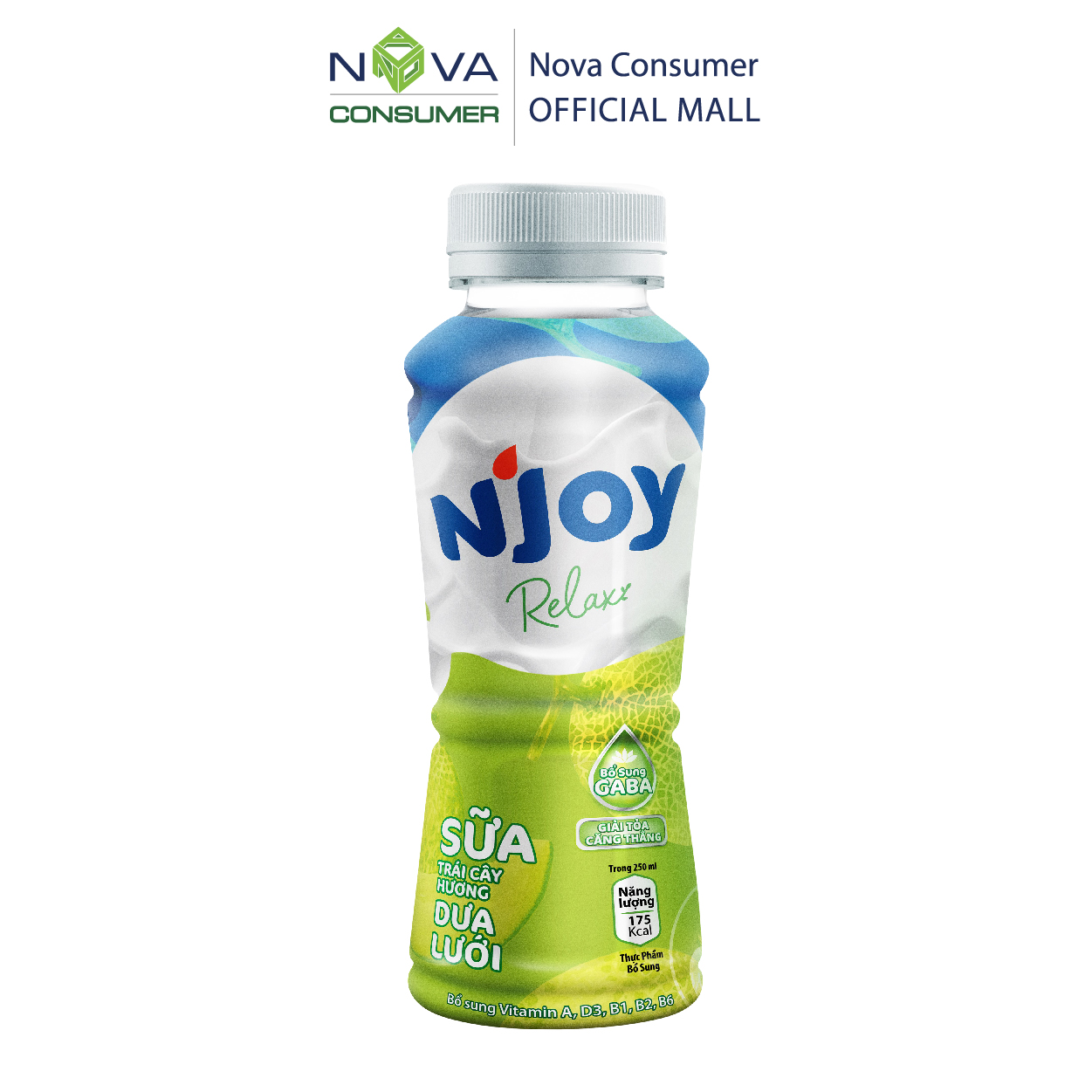 [Combo 3 chai] Sữa trái cây N’Joy Energy Cam Chuối + N’Joy Relax Dưa Lưới + N’Joy Beauty Việt Quất (250ml x 3 chai)