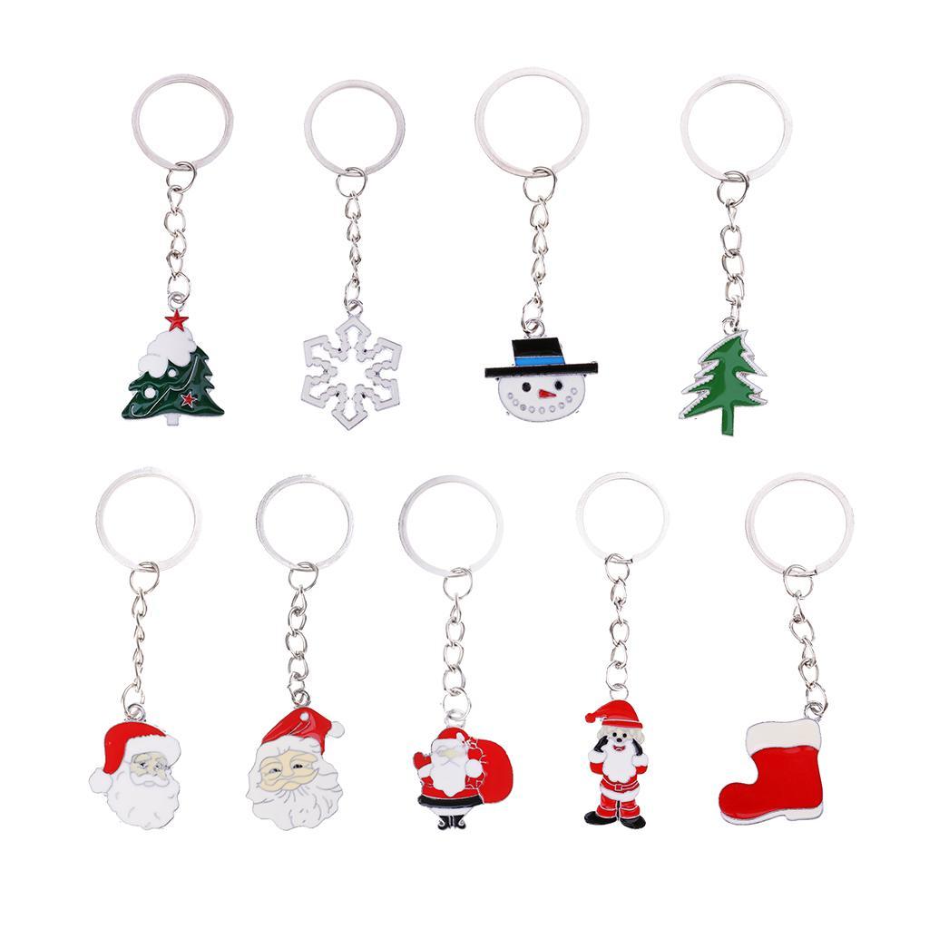 DIY Christmas Tree/Home/Door Decoration Pendnats Key Ring Key Chain Gifts