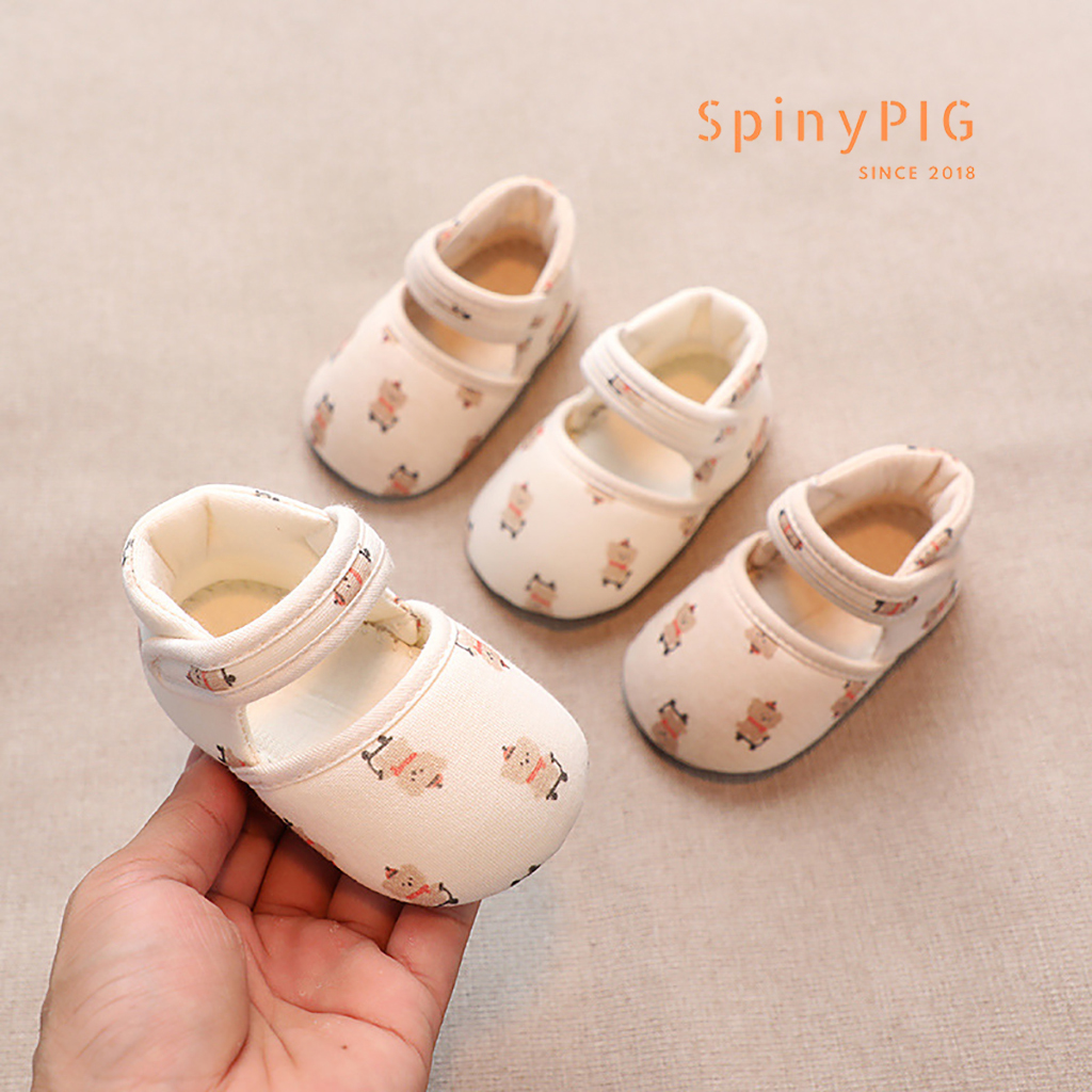 Giày tập đi cho bé 0-18 tháng tuổi 100% cotton hữu cơ tự nhiên không chất tẩy nhuộm chống trơn trượt hàng siêu xinh ơi