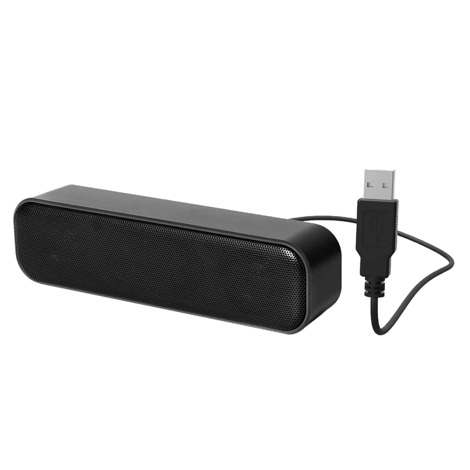 Portable Mini Speaker USB Powered Laptop Soundbar Subwoofer Music Player