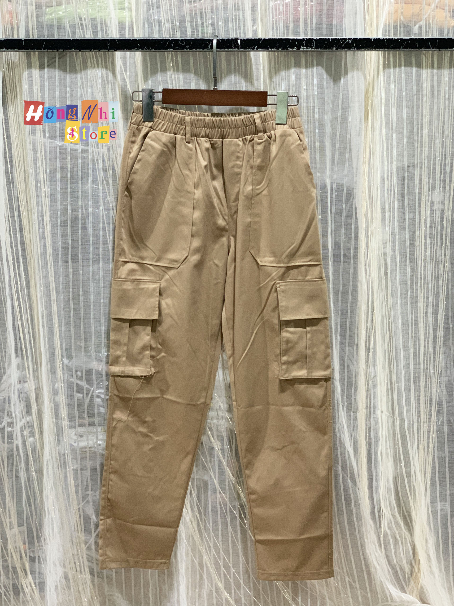 Quần Kaki 2 Túi - Quần Box Pant Unisex Màu Tan - MM - M