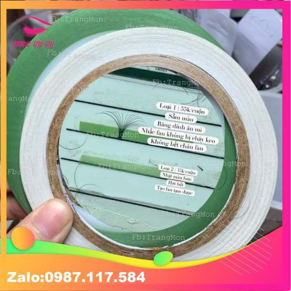 Băng keo xanh tạo fan