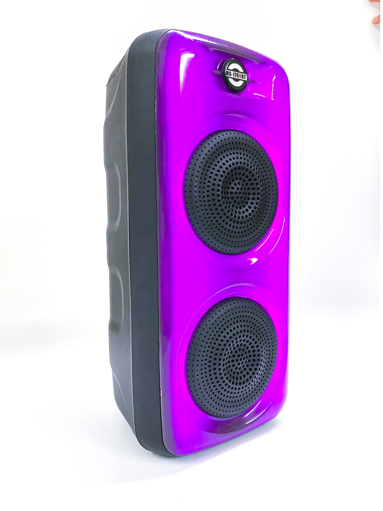 Loa Bluetooth MS-1761BT với đèn led RGB âm thanh bass mạnh tích hợp khe cắm thẻ nhớ, USB và có thể karaoke