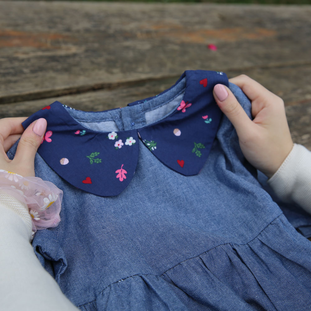 Váy denim năng động thoải mái cho bé, dễ thương