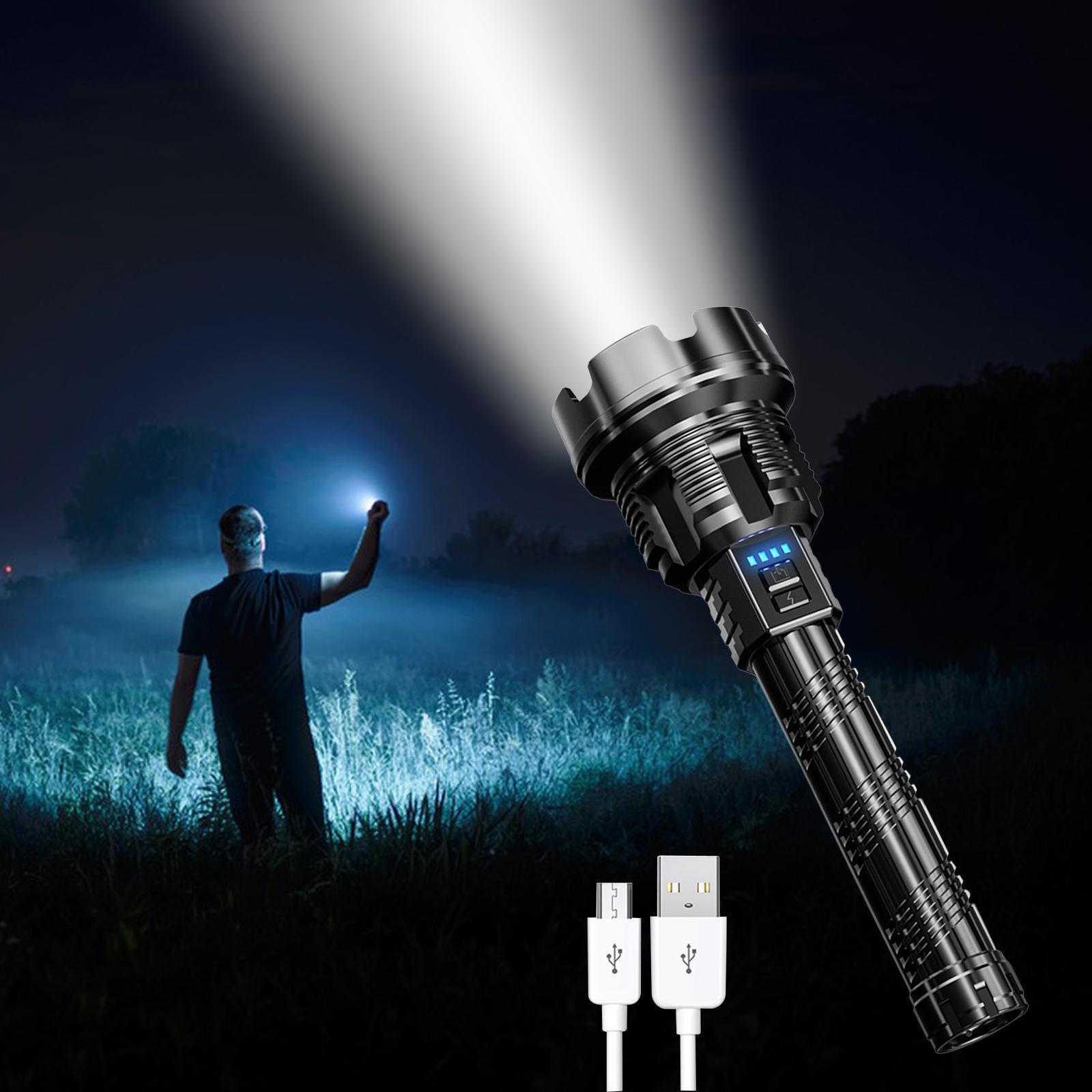 Rechargeable Flashlight Rechargeable Torch Light for Outdoor Fishing Camping