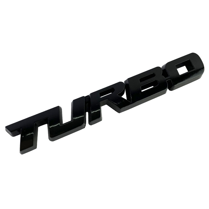 Tem kim loại 3D TURBO dán trang trí ô tô