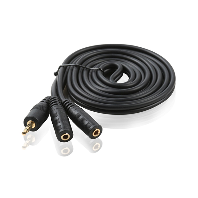 Choseal Q394 - Cáp Chia Tai Nghe 3.5mm , 1 Đầu Đực Ra 2 Đầu Cái - Hàng Chính Hãng
