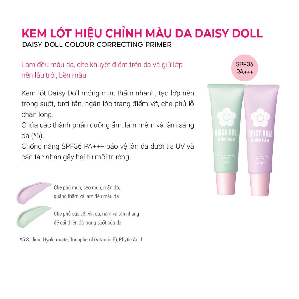 Kem Lót Hiệu Chỉnh Màu Da Daisy Doll Nhật Bản Tạo Lớp Lót Cho Da Căng Bóng, Sáng Mịn Màu Tím 30g