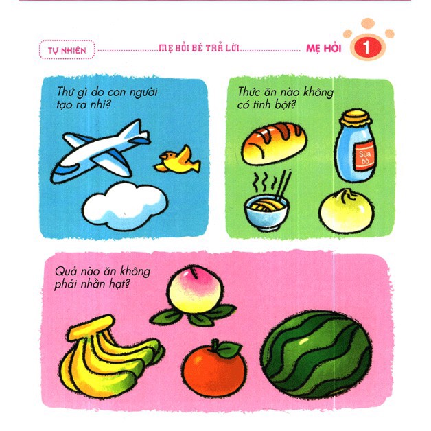 Flash card - Mẹ hỏi bé trả lời (4c) từ 2-6y