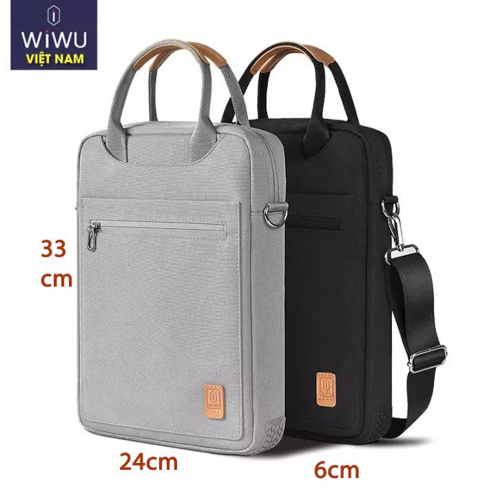 Túi sách dọc Wiwu Pioeer Cho Máy tính bảng Pro 12.9/11in  M1, Laptop, Macbook,  Surface Pro chống sốc tặng quai đeo chéo - 12.9inch