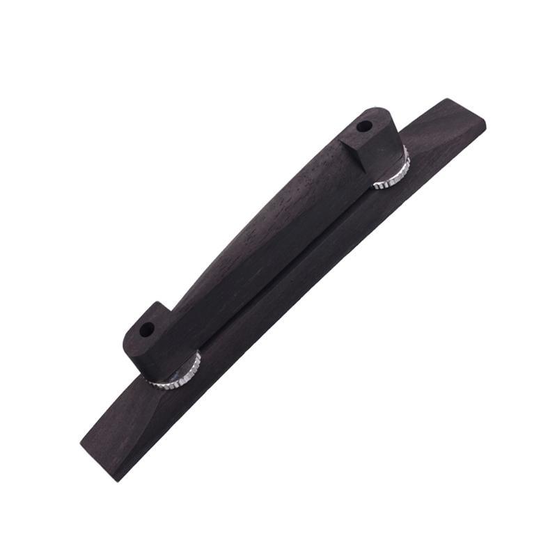 Adjustable Ebony Bridge for Archtop Jazz Guitar Parts Accessories