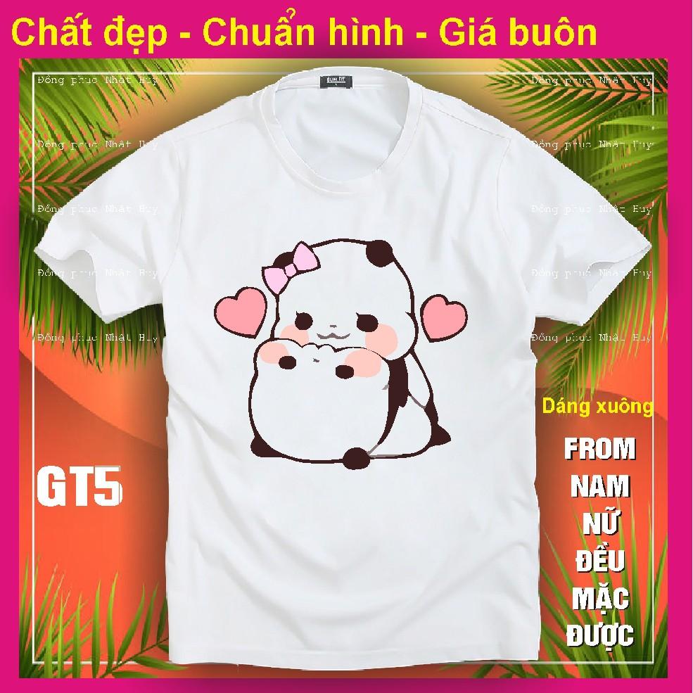 Áo thun gấu trúc đẹp GT4, chất đẹp, bao đổi trả,phông, panda dễ thương kute,icoi gấu trúc chipi