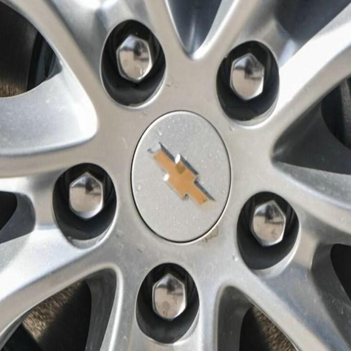 Logo chụp mâm, ốp lazang bánh xe ô tô Chevrolet: Đường kính 59mm (Nhựa ABS cao cấp)