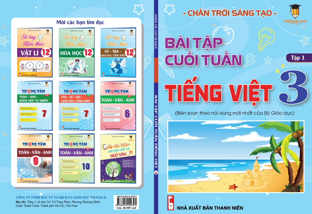 Bài tập cuối tuần Tiếng Việt lớp 3 Chân trời sáng tạo (Học kì 1)